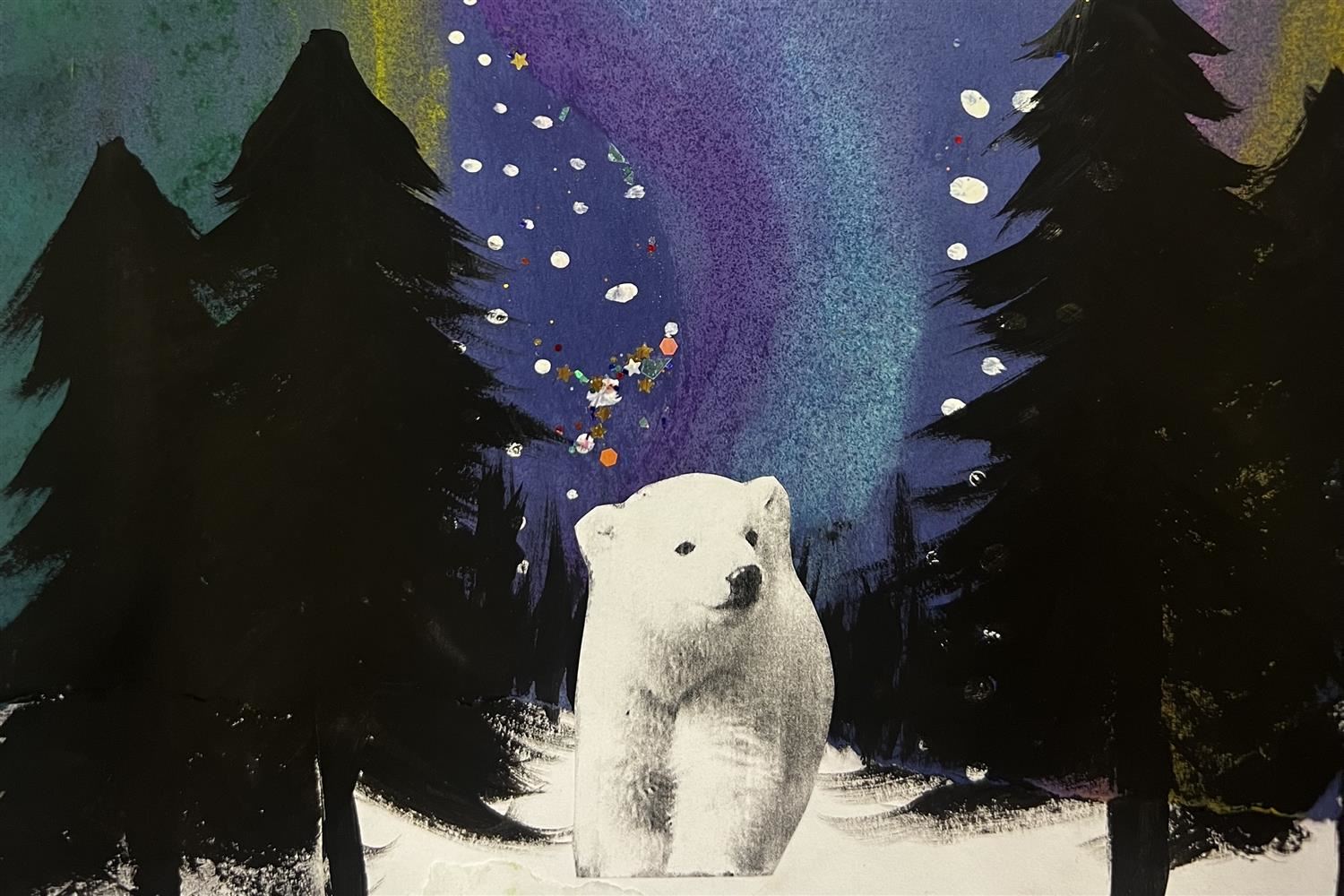 Northern Lights Polar Bear 
